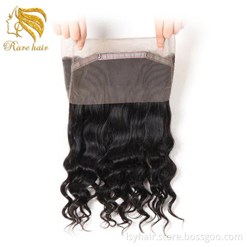 Super Hot Factory Wholesale Pre Plucked 360 Lace Frontal Closure with Natural Hairline 100% Human Hair